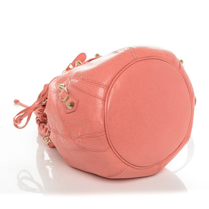 Balenciaga Agneau Giant 12 Gold Hardware Mini Pompon Rose Azalee 4 of 11
