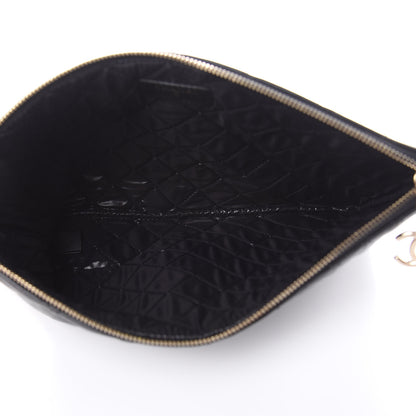 Chanel Lambskin Bi Quilted Medium Cosmetic Case Black 5 of 8