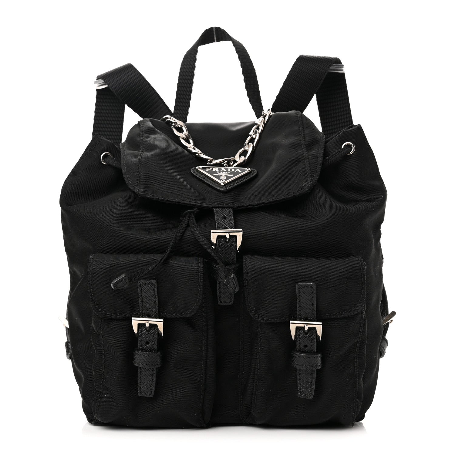 Prada Nylon Vela Mini Crossbody Backpack Black 1 of 9