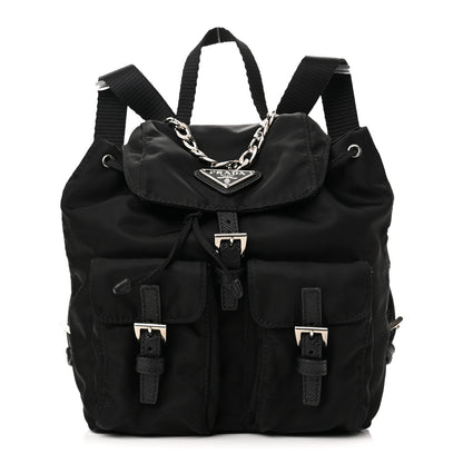 Prada Nylon Vela Mini Crossbody Backpack Black 1 of 9