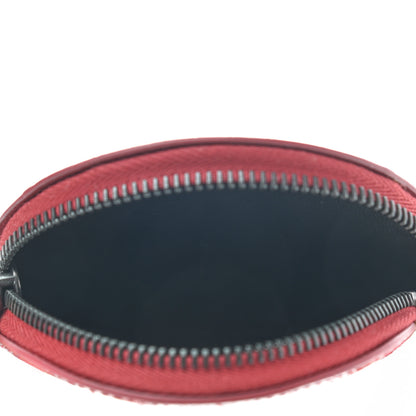 Bottega Veneta Calfskin Crocodile Embossed Round Coin Pouch Key Ring 5 of 6