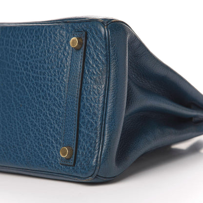 Hermes Chevre Mysore Birkin 30 Bleu De Prusse 7 of 21