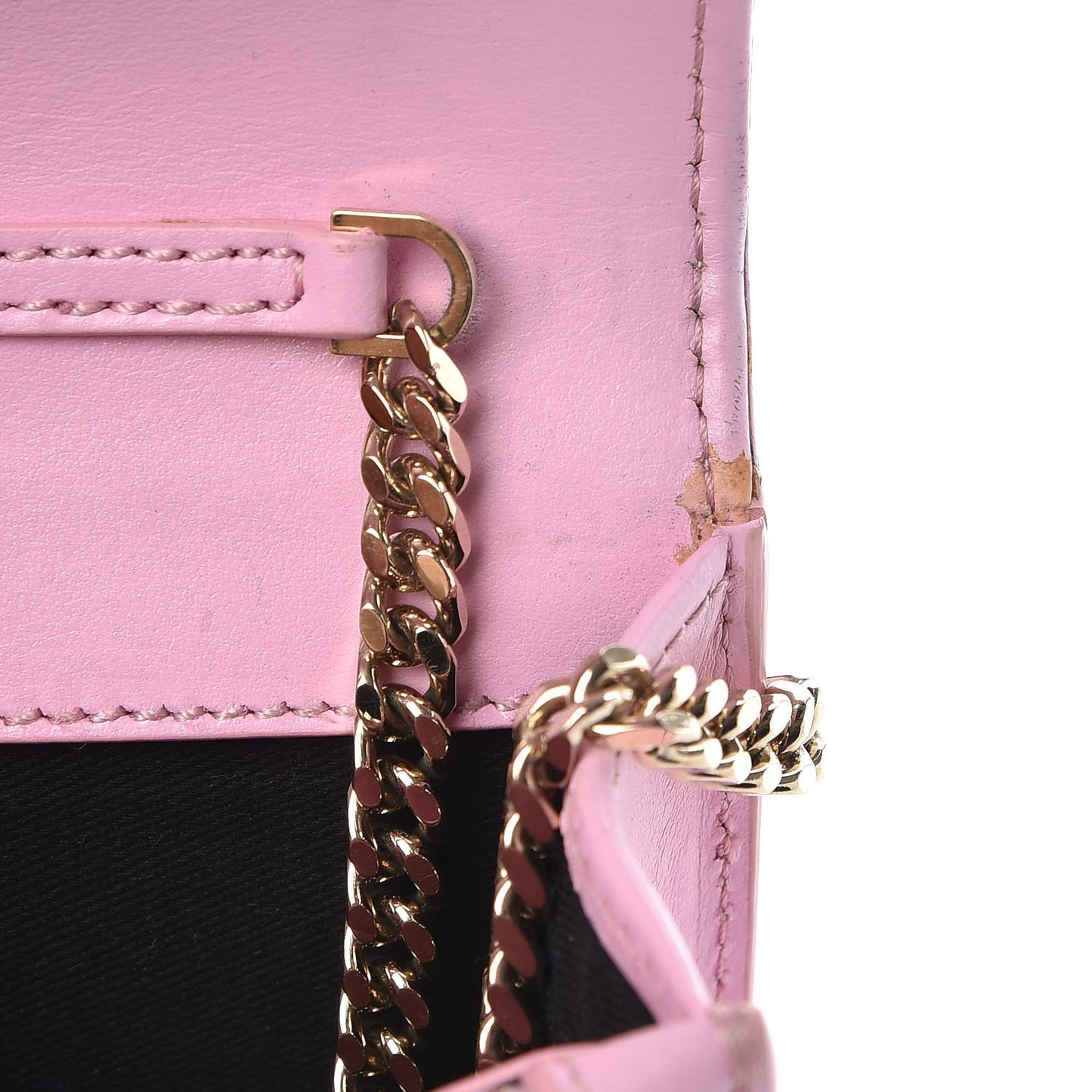 Smooth Calfskin Palazzo Chain Evening Bag Pink