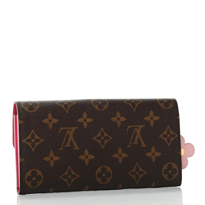 Louis Vuitton Monogram Bloom Flower Emilie Wallet 3 of 7