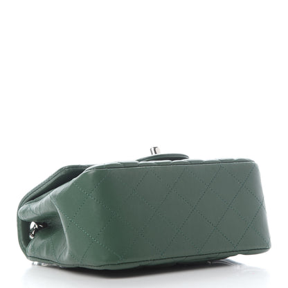 Chanel Lambskin Quilted Mini Square Flap Green 4 of 9