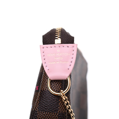 Louis Vuitton Damier Ebene 2020 Christmas Animation Big Wheel Mini Pochette Accessories Rose Ballerine 6 of 8