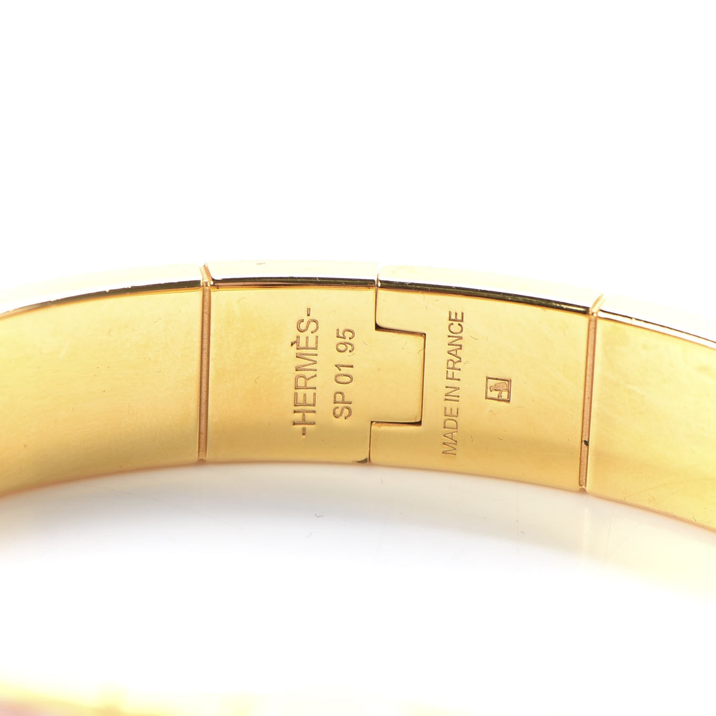 Enamel Printed Narrow Manufacture de Boucleries Hinged Bracelet S