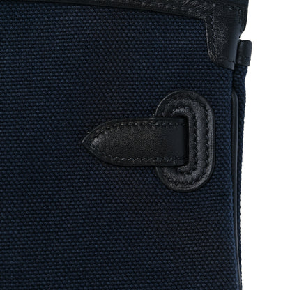 Hermes Goeland Toile Swift Cargo Birkin 35 Bleu Marine 12 of 34