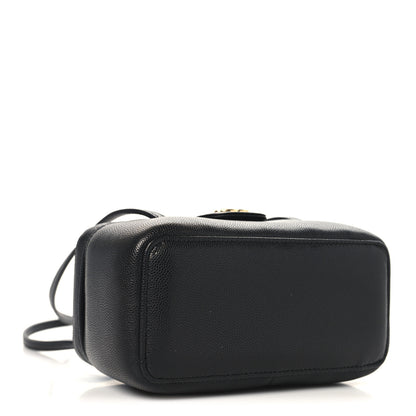 Chanel Shiny Caviar Preppy Coco Long Vanity With Strap Black 4 of 11