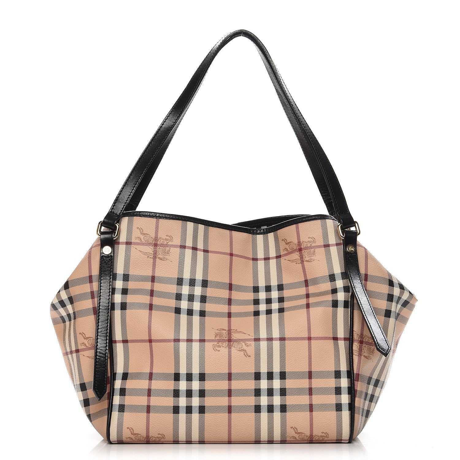 Burberry Haymarket Check Small Canterbury Tote Black 1 of 7