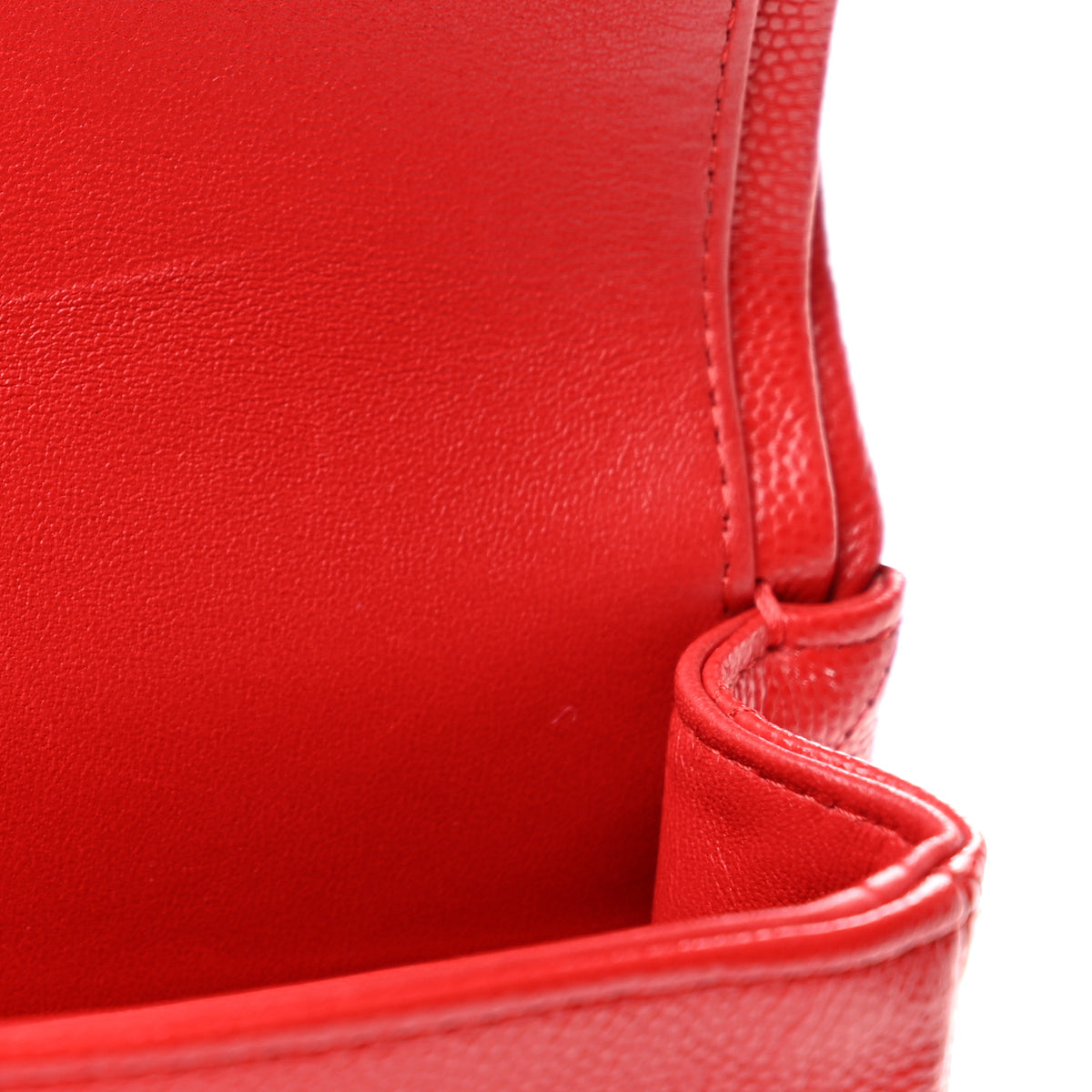 Chanel Caviar Quilted Medium Double Flap Red 11 of 13