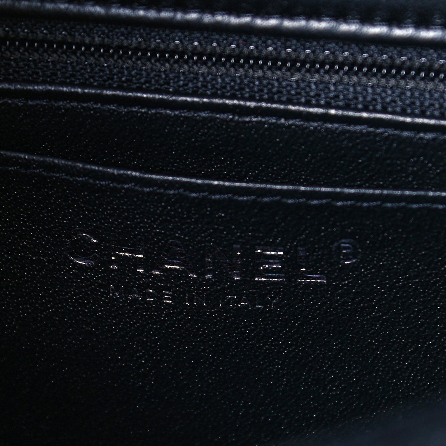 Lambskin Quilted Mini Rectangular Flap Black