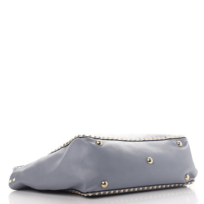 Valentino Garavani Vitello Medium Rockstud Tote London Stone 5 of 13