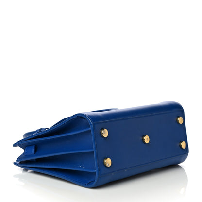 Saint Laurent Calfskin Nano Sac De Jour Royal Blue 3 of 9