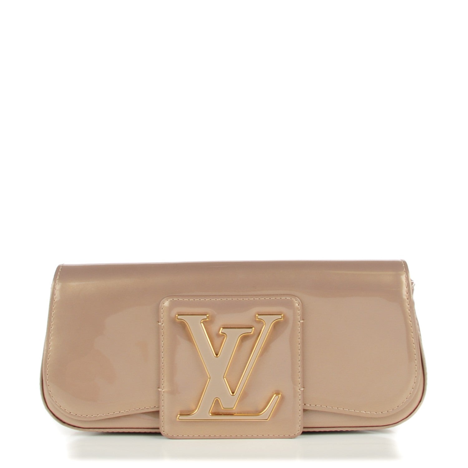 Louis Vuitton Patent Sobe Clutch Beige Poudre 1 of 8