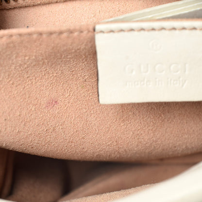 Gucci Calfskin Matelasse Mini GG Marmont Chain Shoulder Bag White 10 of 10