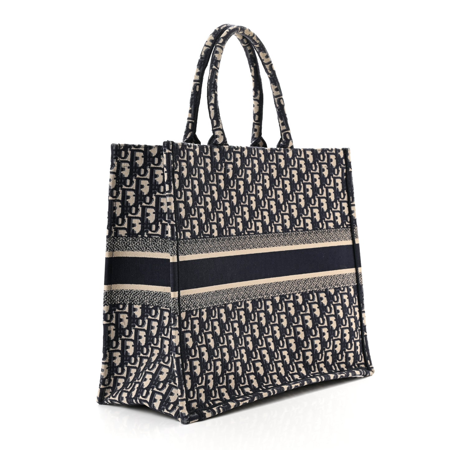 Oblique Large Book Tote Blue Multicolor
