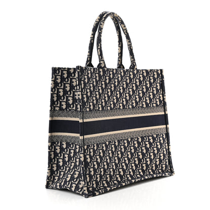 Christian Dior Oblique Large Book Tote Blue Multicolor 3 of 10
