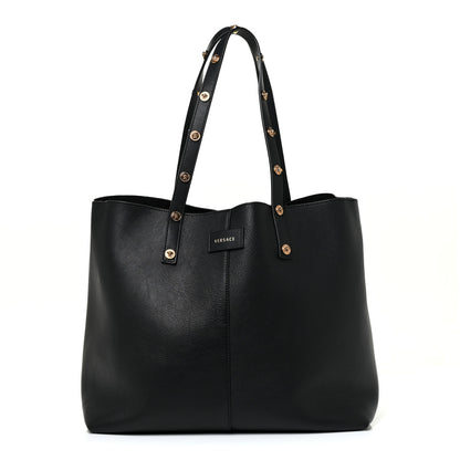Versace Calfskin Palazzo Tote Black 2 of 9