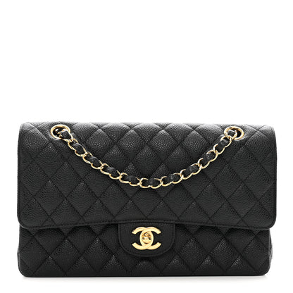 Chanel Caviar Quilted Medium Double Flap Black 1 of 9