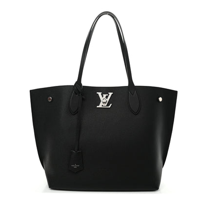 Louis Vuitton Calfskin Lockme Go Tote Black 1 of 8