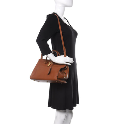 Saint Laurent Calfskin Small Classic Y Cabas Cognac 2 of 20