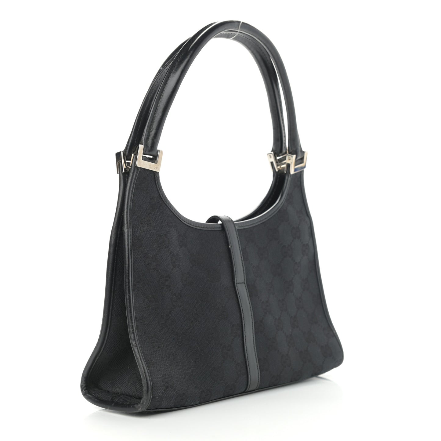 Monogram Bardot Shoulder Bag Black