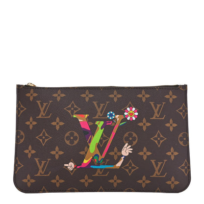 Louis Vuitton LV X TM Monogram Flowers Neverfull Pochette 1 of 7