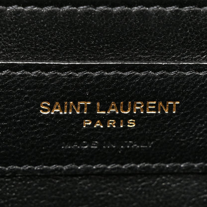 Saint Laurent Box Calfskin Monogram Medium Solferino Satchel Dark Sun 6 of 15