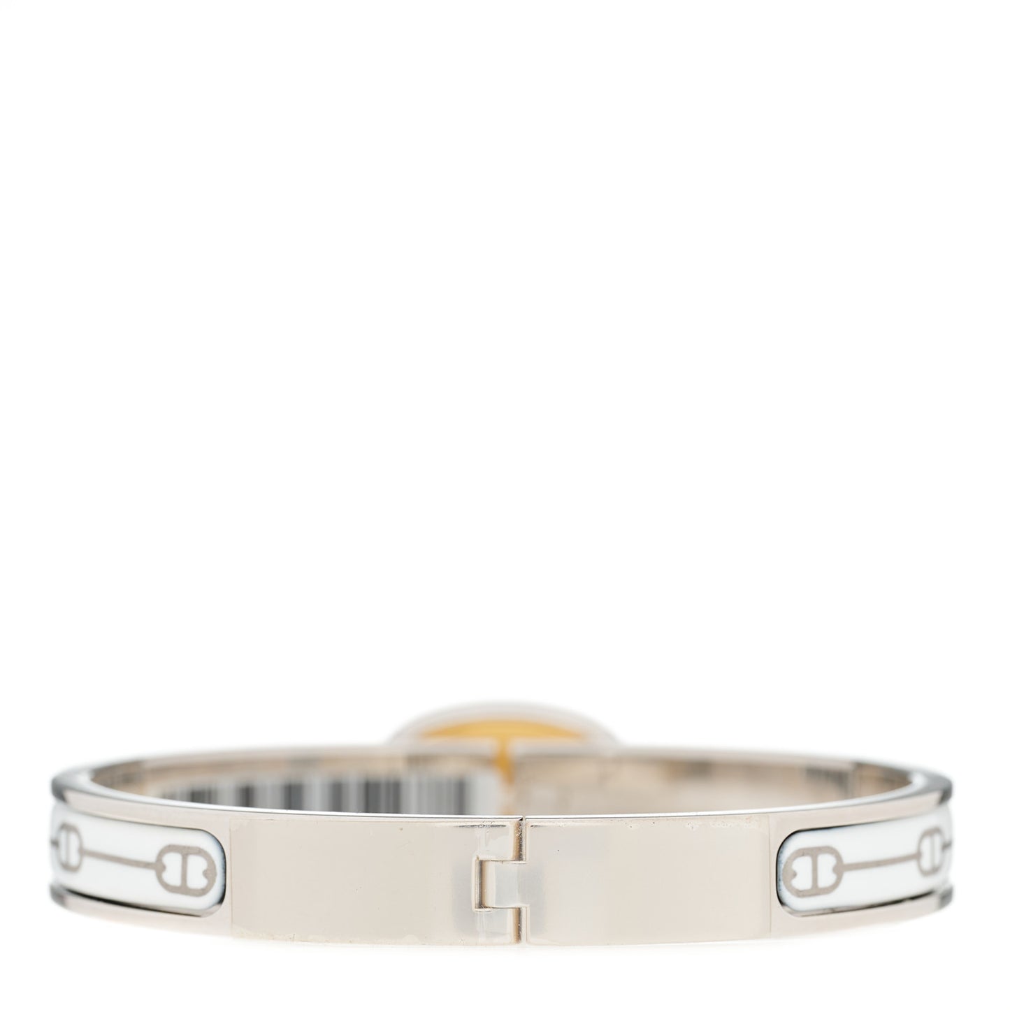 Enamel Mini Farandole Clic Chaine D'Ancre Bracelet Platine White