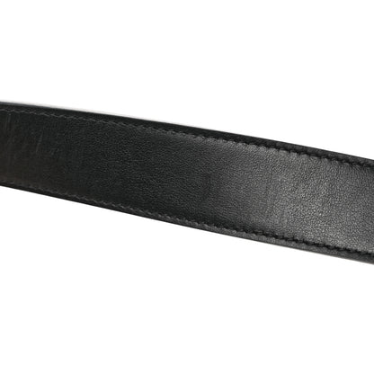 Gucci GG Supreme Monogram Plutone Calfskin Palladium Double G Reversible 30mm Belt 90 36 Beige Ebony Black 8 of 10