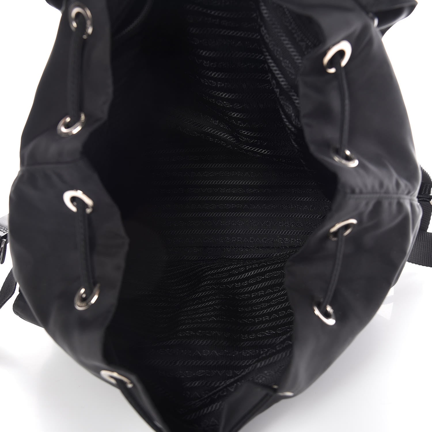 Prada Nylon Vela Medium Backpack Black 5 of 9