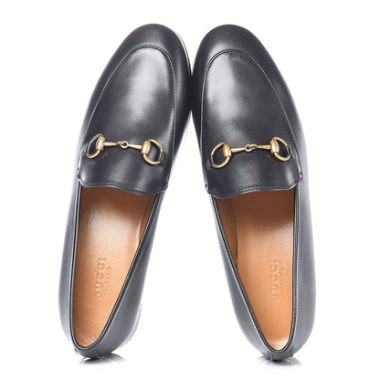 Gucci Calfskin Womens Jordaan Loafers 37 Black 5 of 10