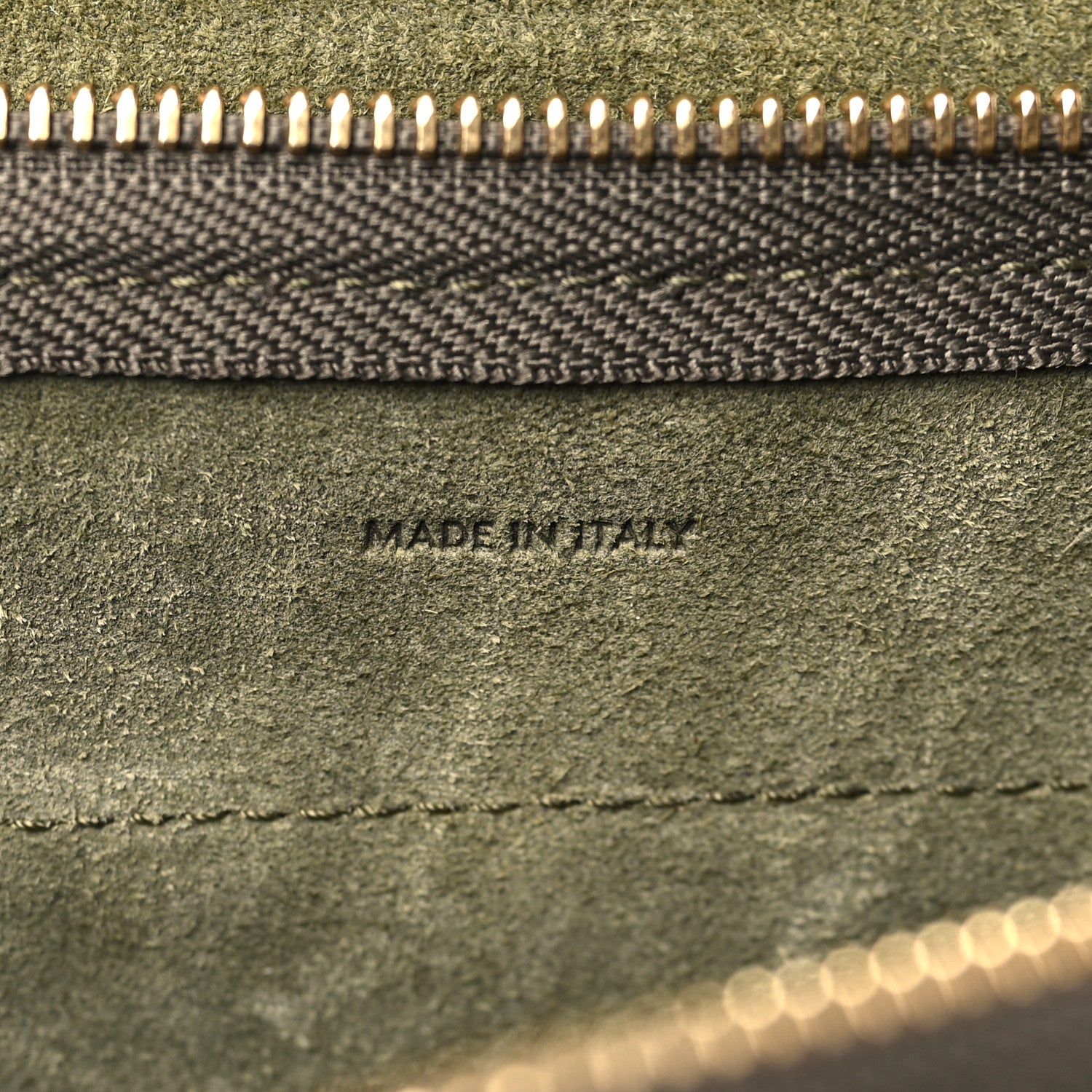 Celine Grained Calfskin Nano Belt Bag Army Green 7 of 9