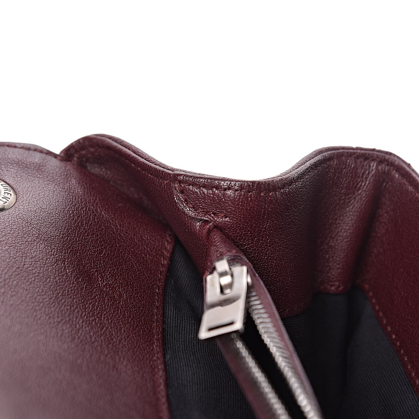 Calfskin Mixed Matelasse Triquilt Large Monogram Envelope Satchel Bordeaux