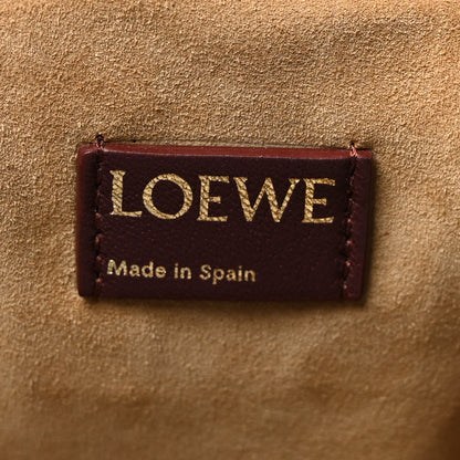 Loewe Mellow Nappa Donut Chain Large Flamenco Knot Clutch Dark Burgundy 6 of 10