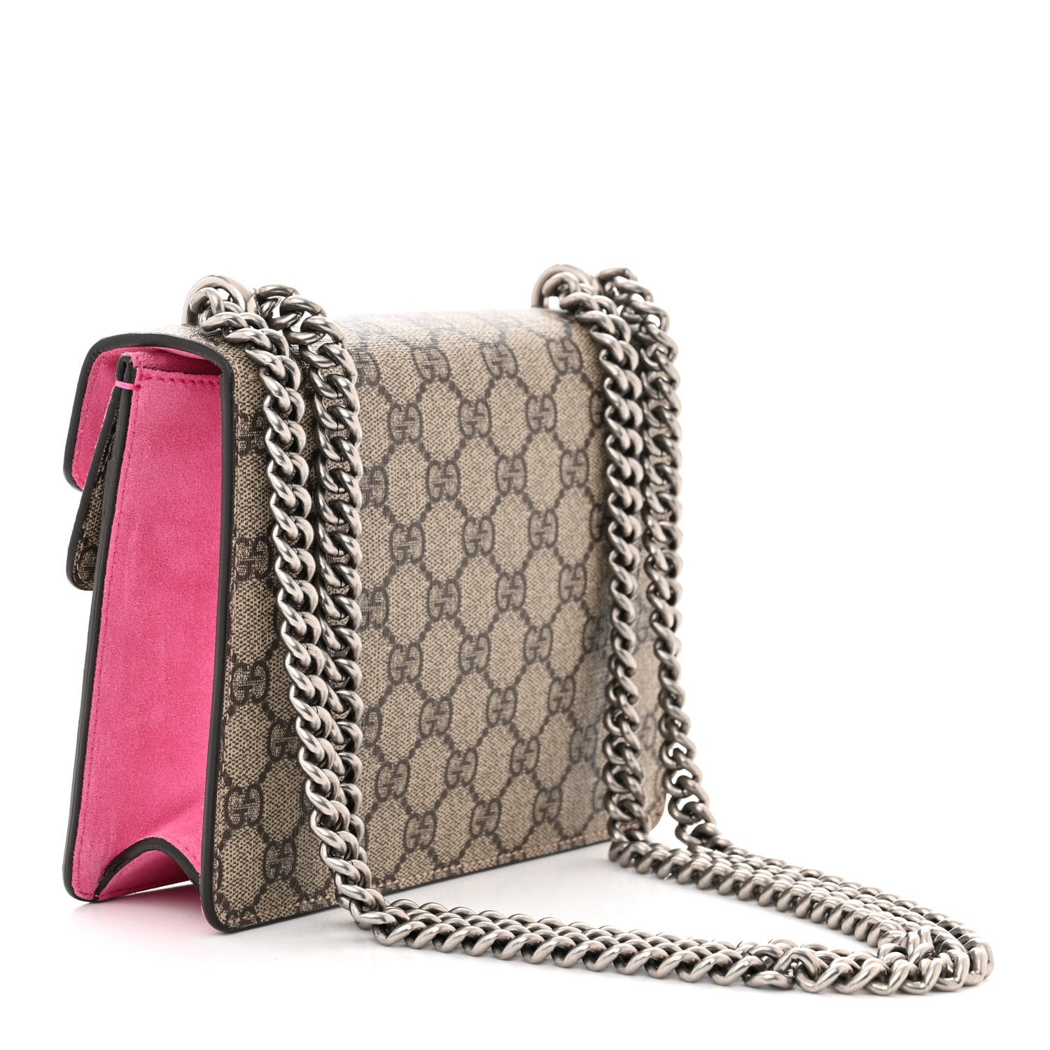 Gucci GG Supreme Monogram Mini Dionysus Shoulder Bag Pink 3 of 10