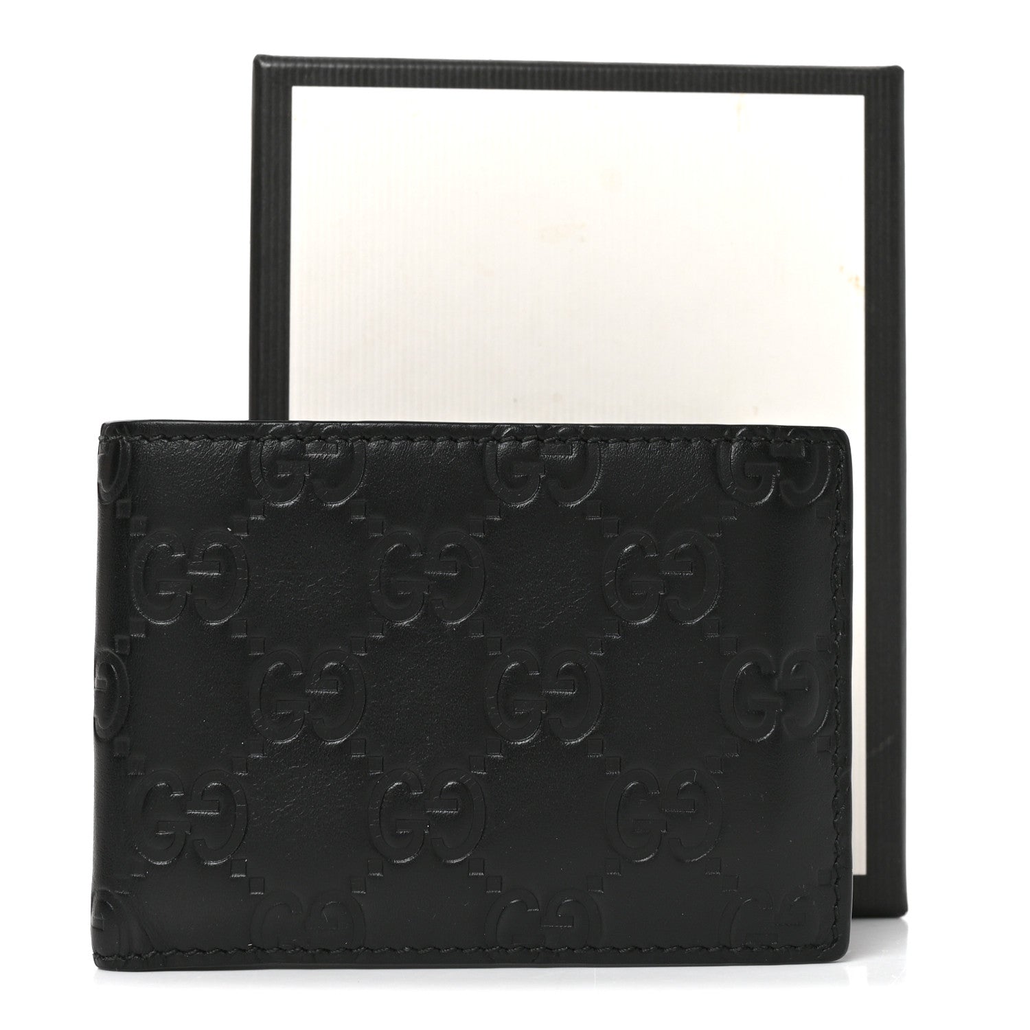 Gucci Guccissima Bi-Fold Wallet Black 8 of 8