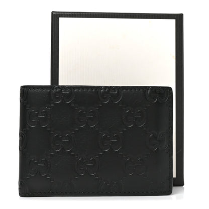 Gucci Guccissima Bi-Fold Wallet Black 8 of 8