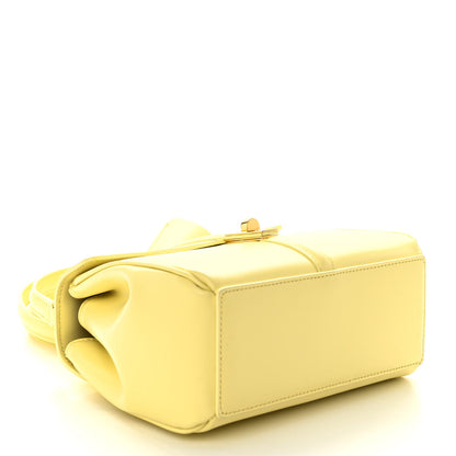 Celine Satinated Calfskin Mini 16 Top Handle Bag Soft Yellow 4 of 10