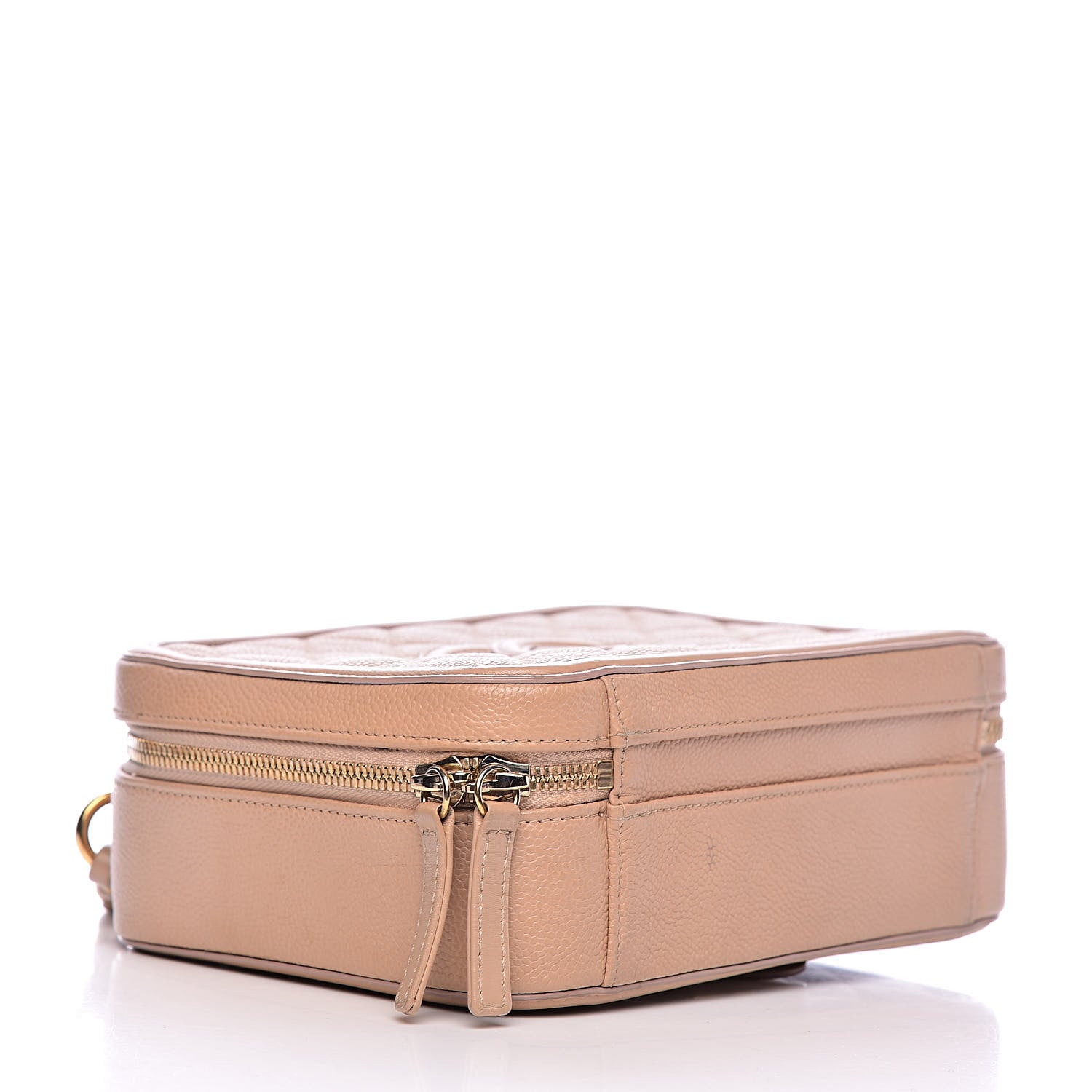 Chanel Caviar Quilted Medium CC Filigree Vanity Case Beige 4 of 13