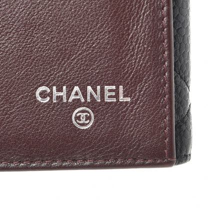 Chanel Caviar Quilted CC Long Double Wallet Black 6 of 10