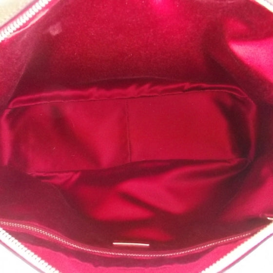 Saffiano Lux Leather Boston Tote Red