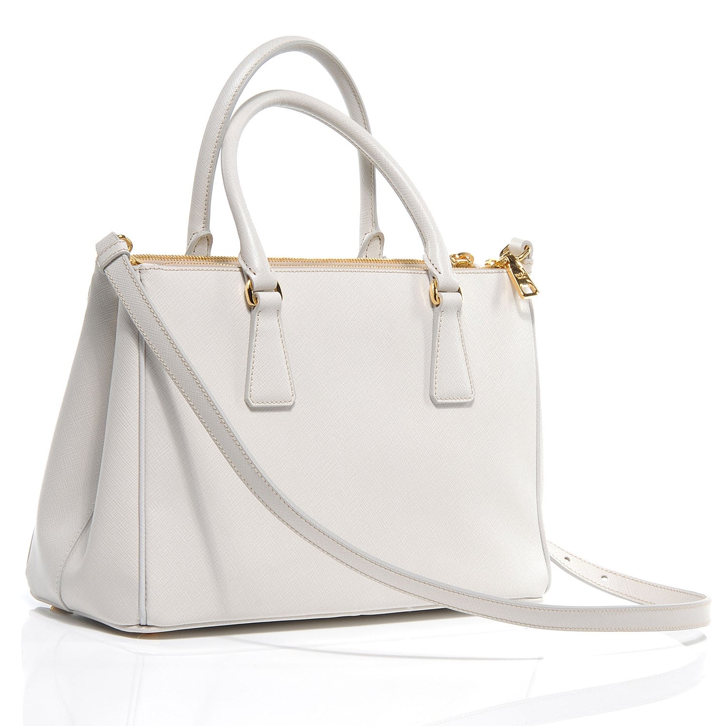 Saffiano Lux Small Tote Talco