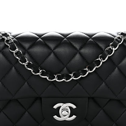 Chanel Lambskin Quilted Small Double Flap Black 8 of 12