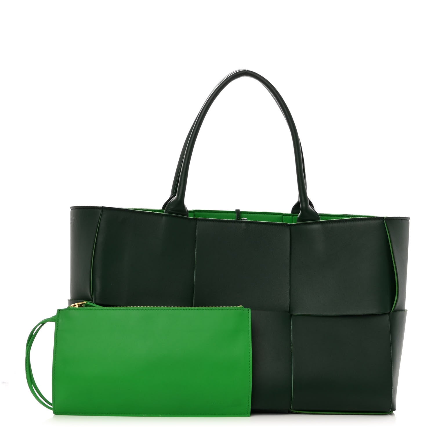Bottega Veneta Calfskin Maxi Intrecciato Medium Arco Tote Raintree 1 of 11