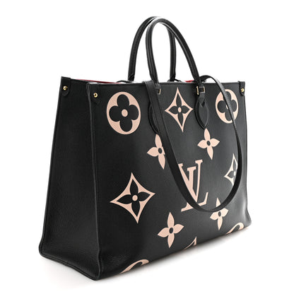 Louis Vuitton Empreinte Monogram Giant Onthego GM Black Beige 3 of 9