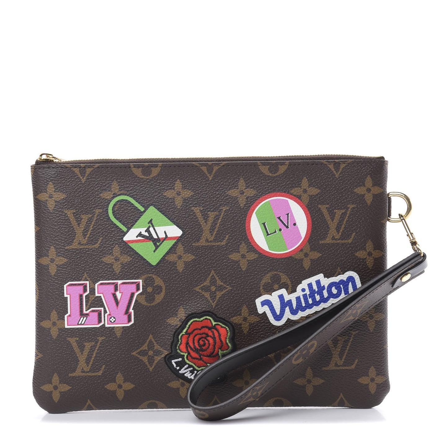 Monogram Travel Stickers City Pouch