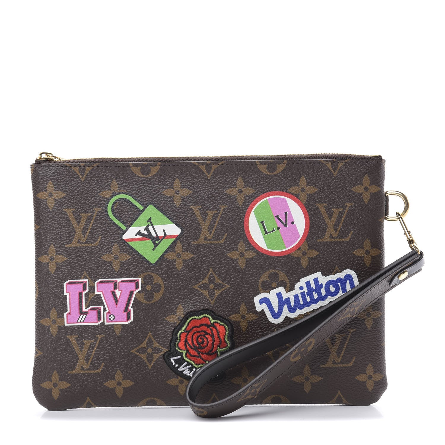 Louis Vuitton Monogram Travel Stickers City Pouch 1 of 8
