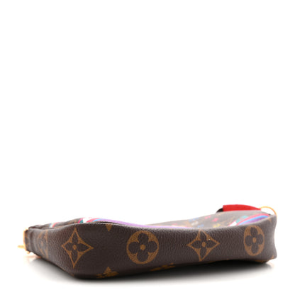 Louis Vuitton Monogram 2020 Christmas Animation Bumper Cars Mini Pochette Accessories Coquelicot 4 of 11